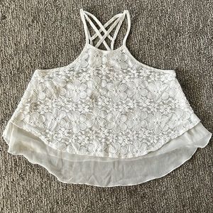 Hollister | Strappy Lace Tank Top - Women's S